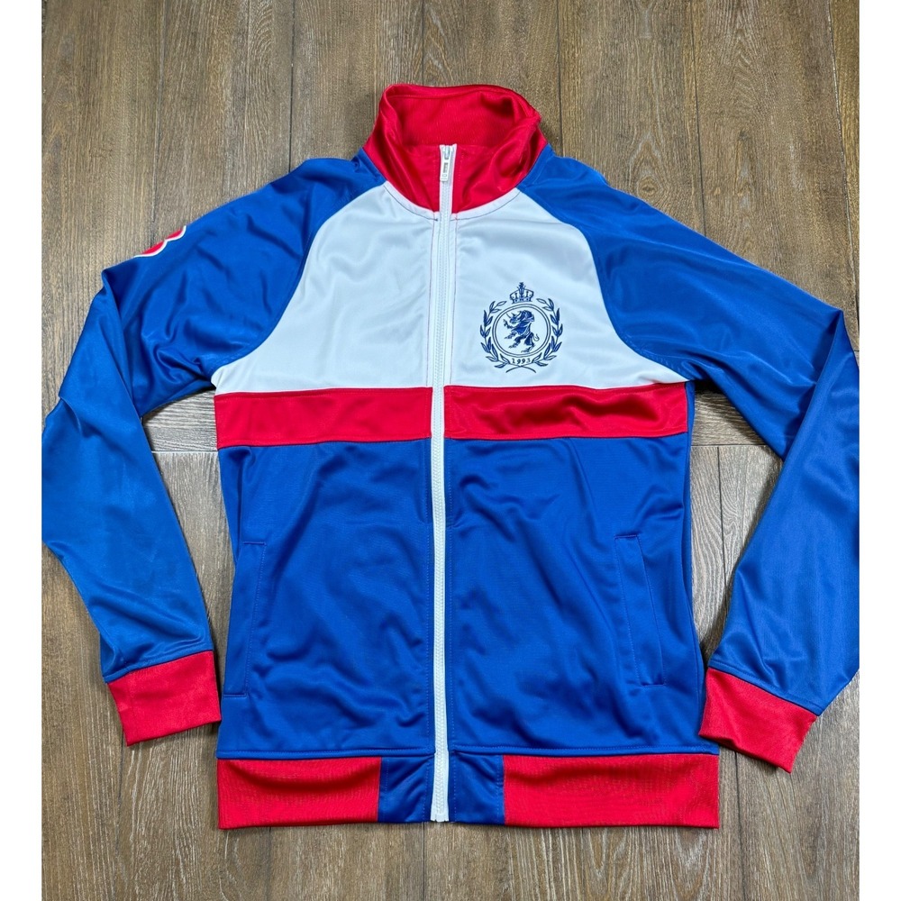 Ecko Unltd Men's Vintage 1993 Tricot Track Jacket Size M Blue Red White Zip